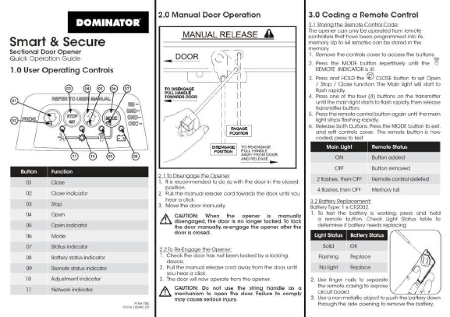 Dominator Smart Pro Heavy Duty Sectional Door Opener Dominator