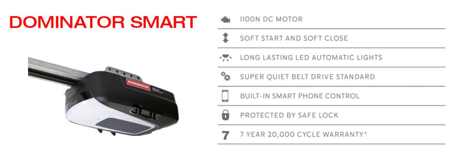 Dominator's fastest, smartest, most secure opener