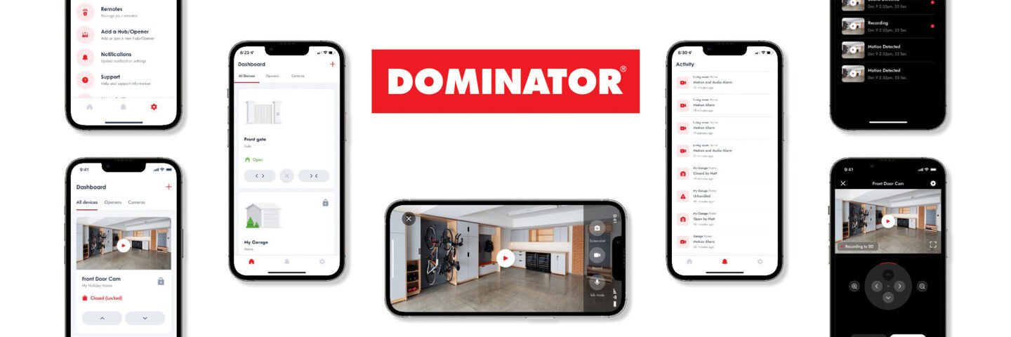 DOMINATOR’S NEW GARAGE DOOR CONTROL APP